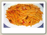 Πέννες με σάλτσα / Penne with tomato sauce